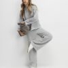 Grey Cosy Long Sleeve Whipstitch Top