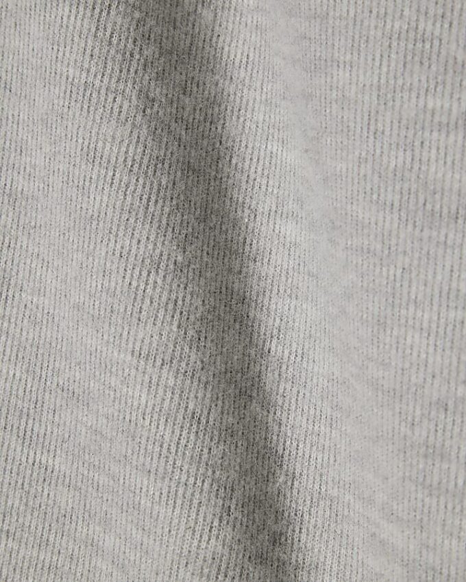 Grey Cosy Long Sleeve Whipstitch Top