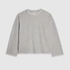 Grey Cosy Long Sleeve Whipstitch Top