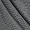 Grey Cosy Ribbed Long Sleeve Drape Top