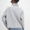 Grey Funnel Neck Top