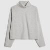 Grey Funnel Neck Top