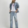 Grey Giddy Up Cowboy Boots Sweatshirt