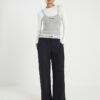 Grey Long Sleeve 2 in 1 Cami Top
