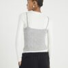 Grey Long Sleeve 2 in 1 Cami Top