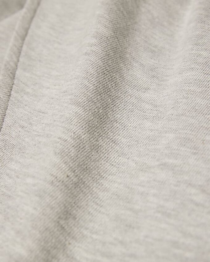 Grey Long Sleeve Wrap Front Hoodie