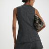 Grey Longline Tailored Waistcoat
