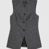 Grey Longline Tailored Waistcoat