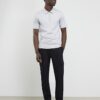 Grey Muscle Fit Les Amis Stripe Polo Shirt