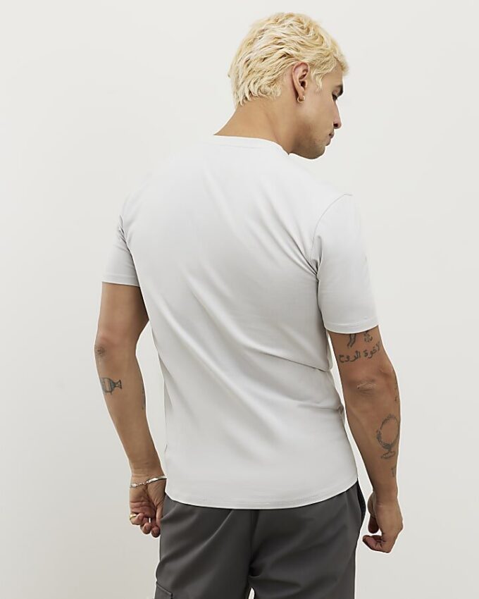 Grey Muscle Fit T-Shirt