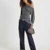 Grey Off Shoulder Cosy Top