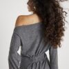 Grey Off Shoulder Cosy Top