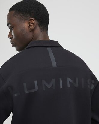 Grey Oversized Fit Luminis Polo Shirt