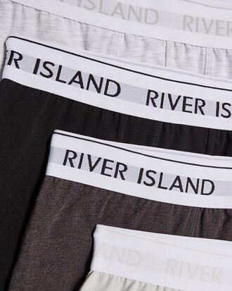 Grey Pack Of 5 Trunks