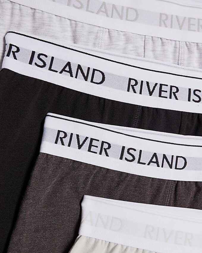 Grey Pack Of 5 Trunks
