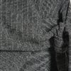Grey Pinstripe Short Sleeve Tie Detail Top