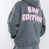 Grey RVR Edition Back Print Hoodie