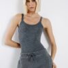 Grey RVR Edition Strappy Bodysuit