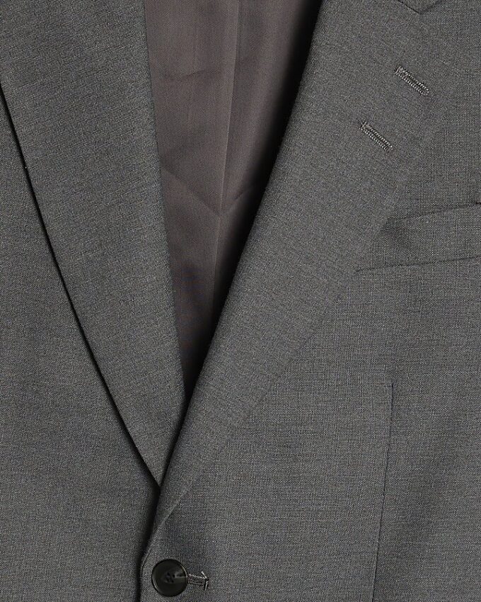 Grey Skinny Fit Suit Jacket
