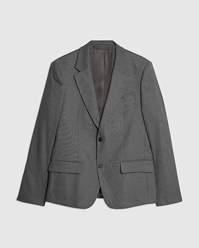 Grey Skinny Fit Suit Jacket