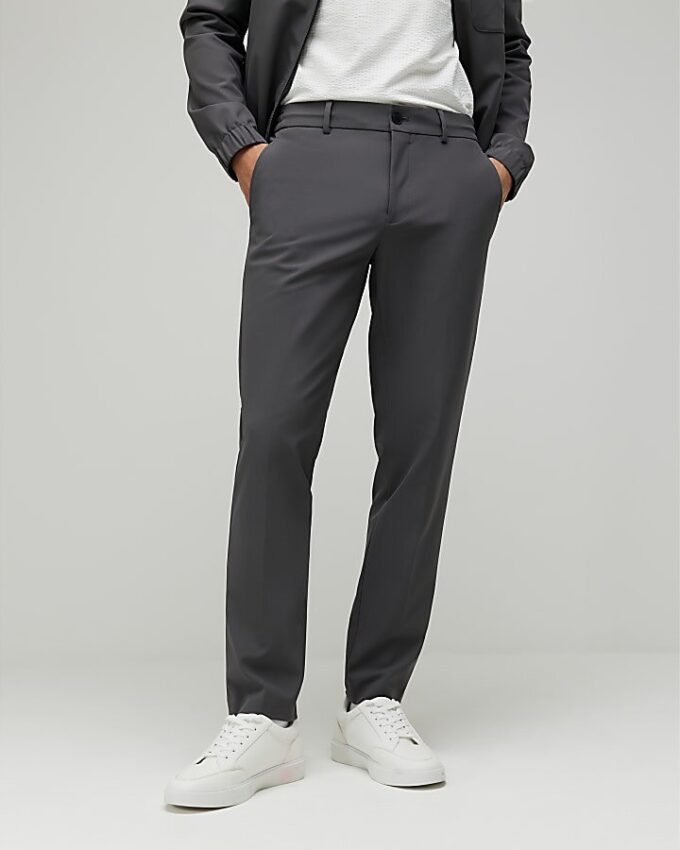 Grey Skinny Fit Trousers