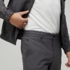 Grey Skinny Fit Trousers