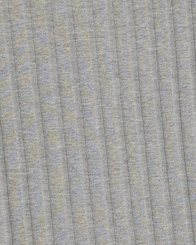 Grey Sleeveless Wide Ribbed Tank Top