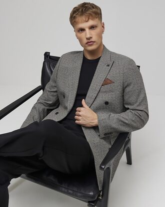 Grey Slim Fit Suit Jacket