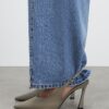 Grey Slingback Logo Court Heels