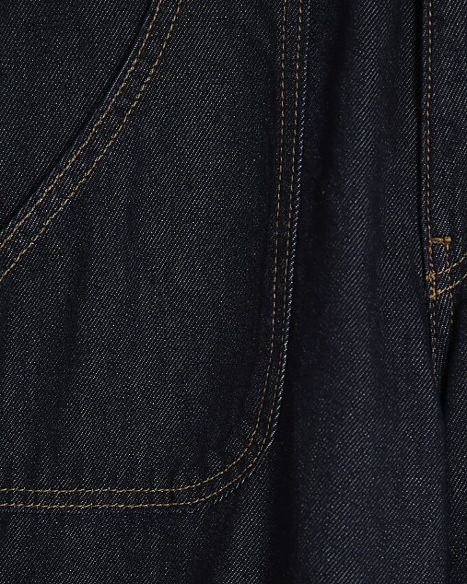 Indigo Blue High Waisted Baggy Wide Leg Jeans