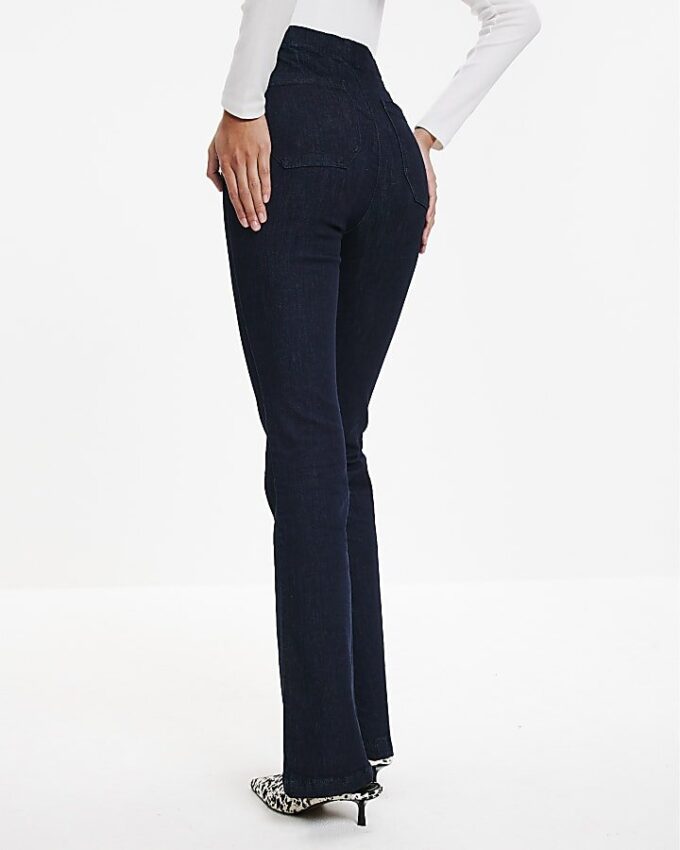 Indigo Pull-On Sculpt Bootcut Jeans