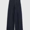 Indigo Pull-On Sculpt Palazzo Jeans