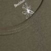 Khaki Cotton Long Sleeve Fitted Top