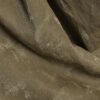 Khaki Faux Leather Hammered Ruched Detail Top