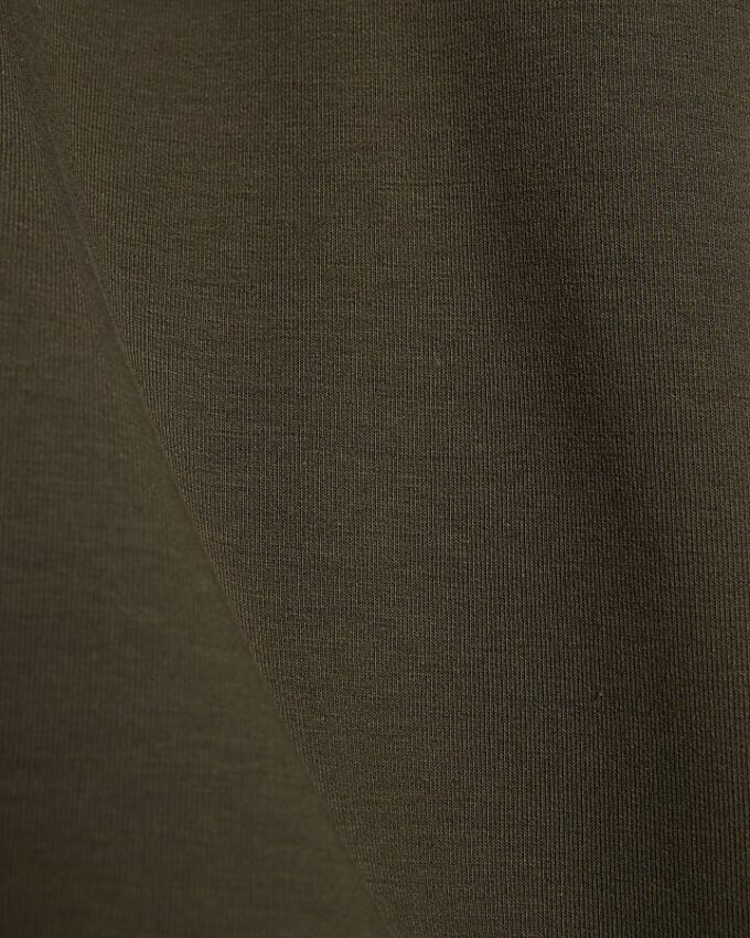 Khaki Funnel Neck Top