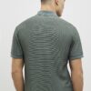Khaki Muscle Fit Textured Polo Shirt