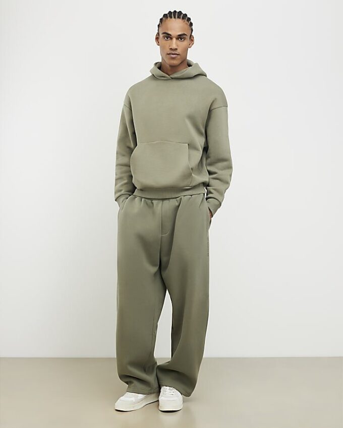 Khaki Oversized Fit Hoodie