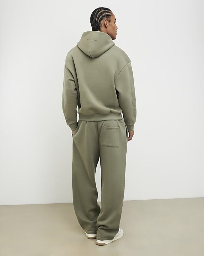 Khaki Oversized Fit Hoodie