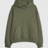 Khaki Oversized Fit Hoodie