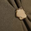 Khaki Short Sleeve Ruched Side Top