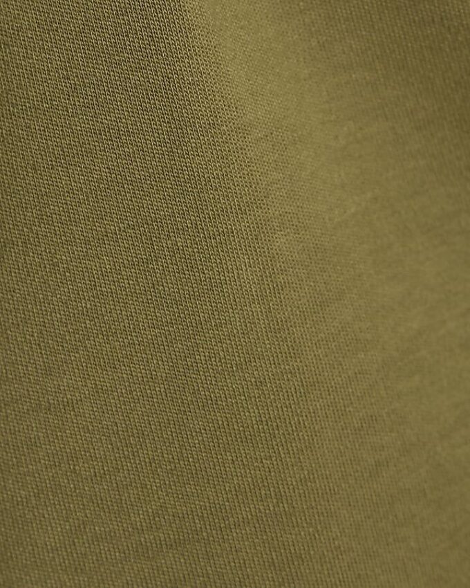 Khaki Short Sleeve Tie Back Seamed Top