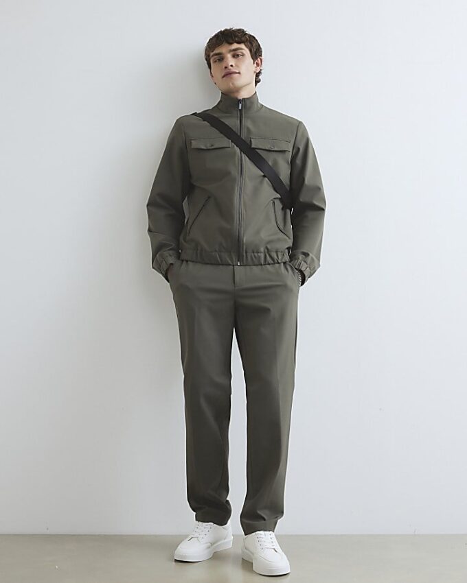 Khaki Skinny Fit Trousers