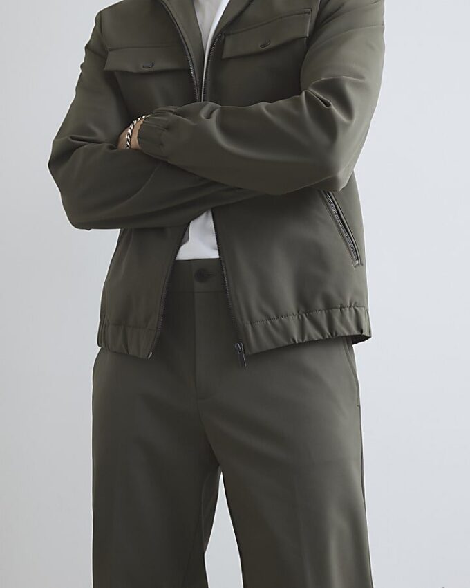 Khaki Skinny Fit Trousers