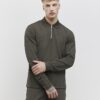Khaki Slim Fit Textured Polo Shirt