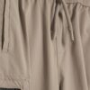 Mini Boys Beige Zip Cargo Trousers