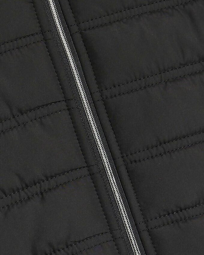 Mini Boys Black Hooded Hybrid Jacket