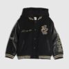 Mini Boys Black Japanese Snake Bomber Jacket
