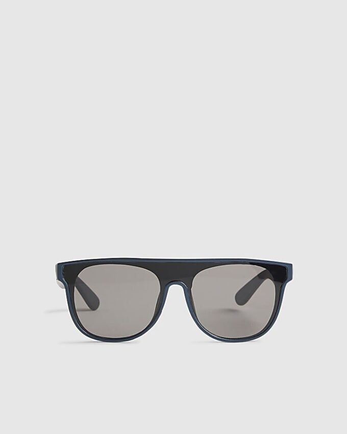 Mini Boys Black Matte Visor Sunglasses