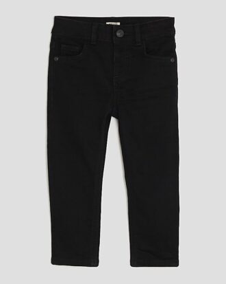Mini Boys Black Relaxed Skinny Jeans