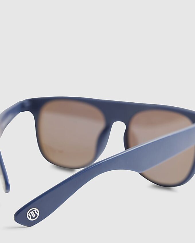 Mini Boys Blue Matte Visor Sunglasses